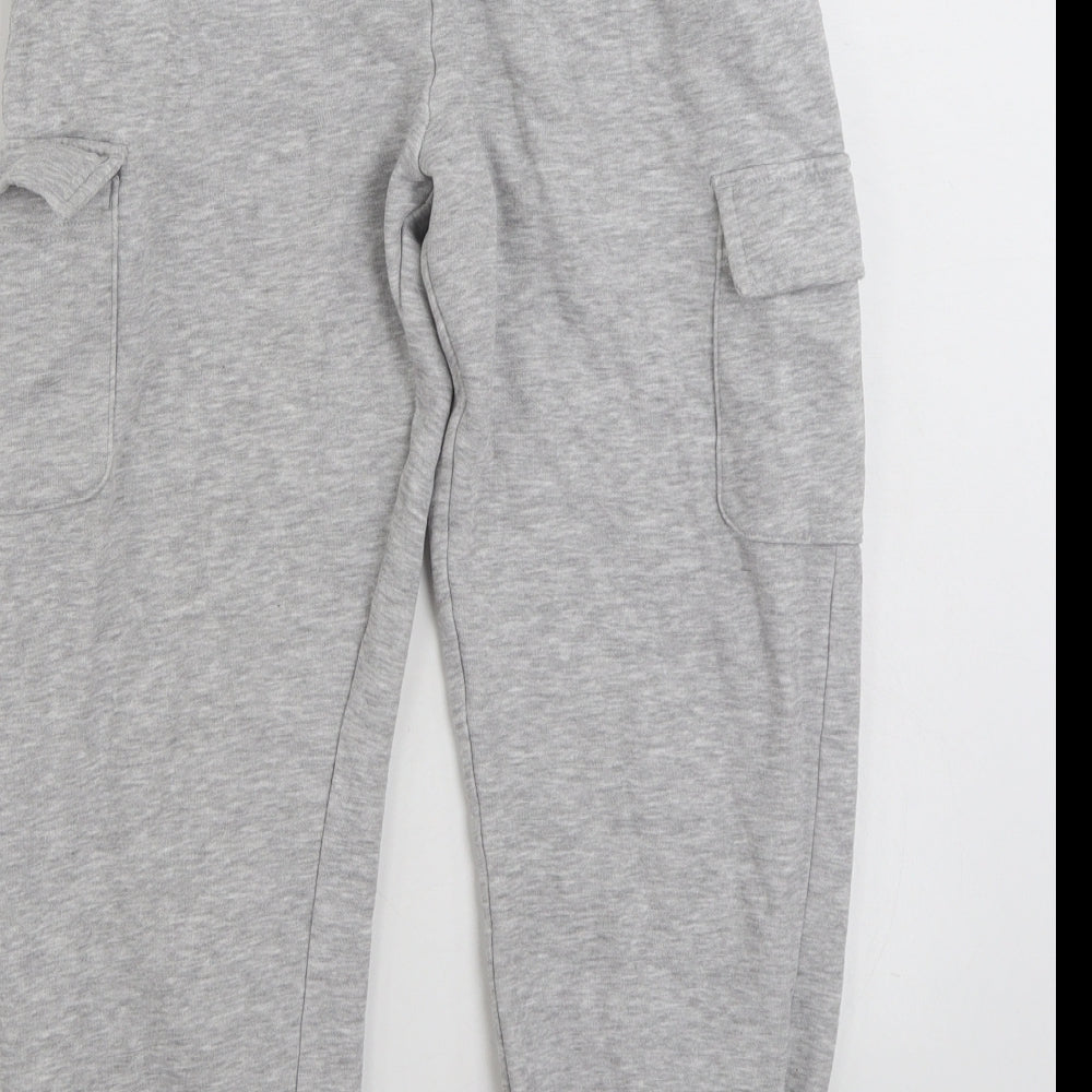 Matalan Girls Grey  Cotton Cargo Trousers Size 10 Years  Regular