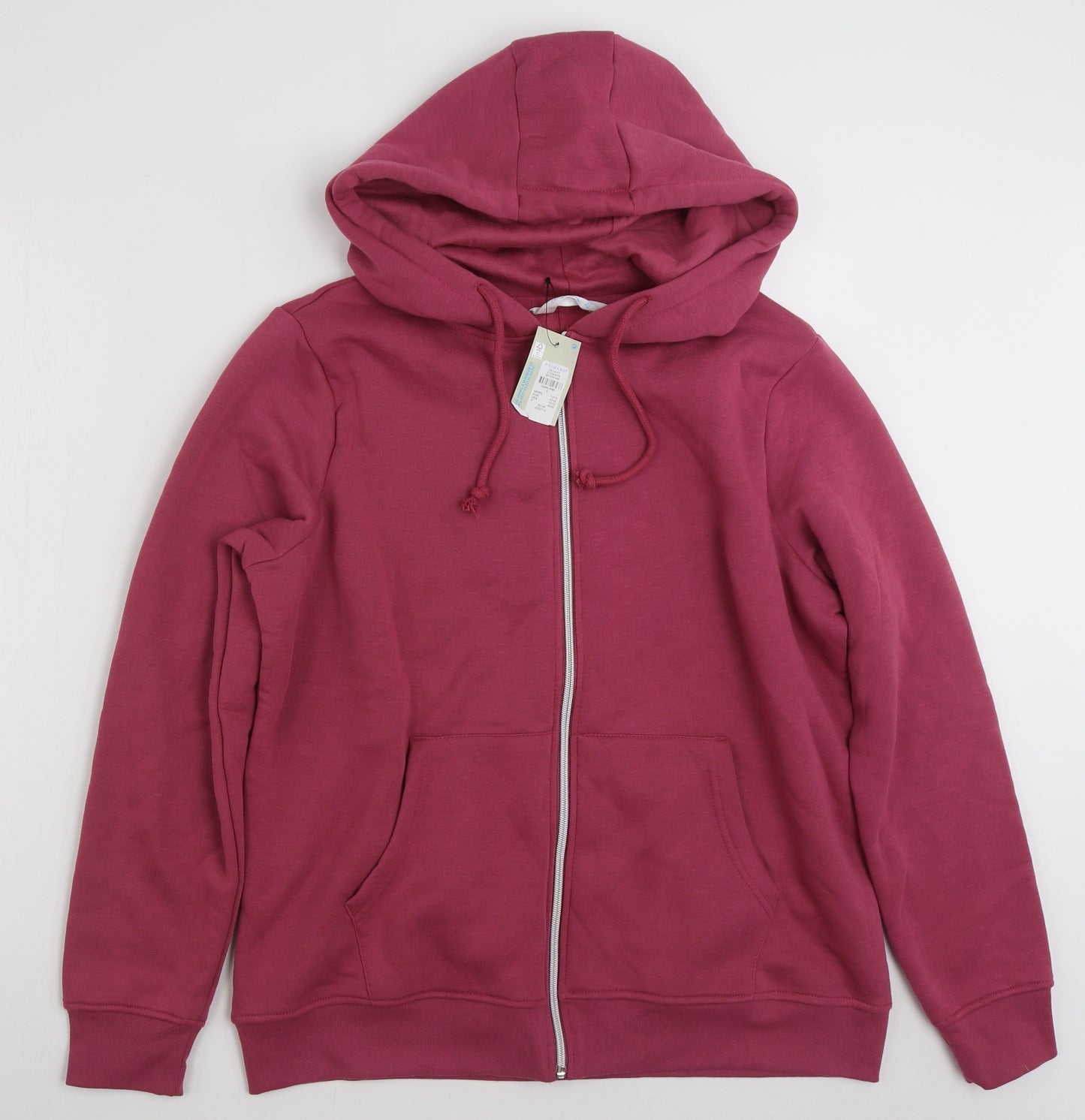 Primark Womens Pink  Polyester Full Zip Hoodie Size 14  Zip - Size 14-16