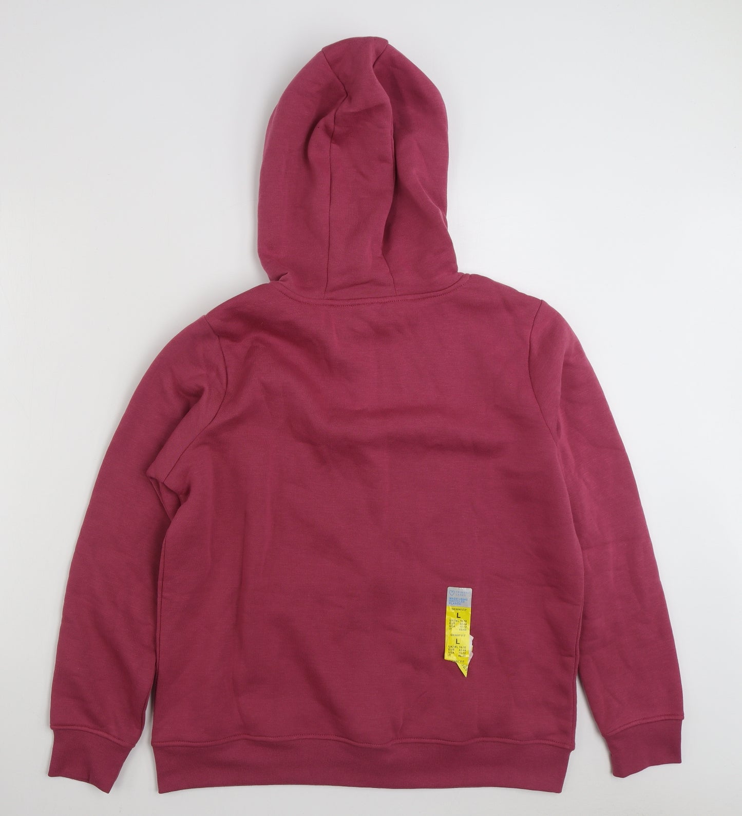 Primark Womens Pink  Polyester Full Zip Hoodie Size 14  Zip - Size 14-16