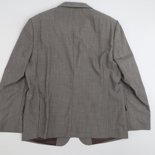 Marks and Spencer Mens Grey  Wool Jacket Suit Jacket Size 46