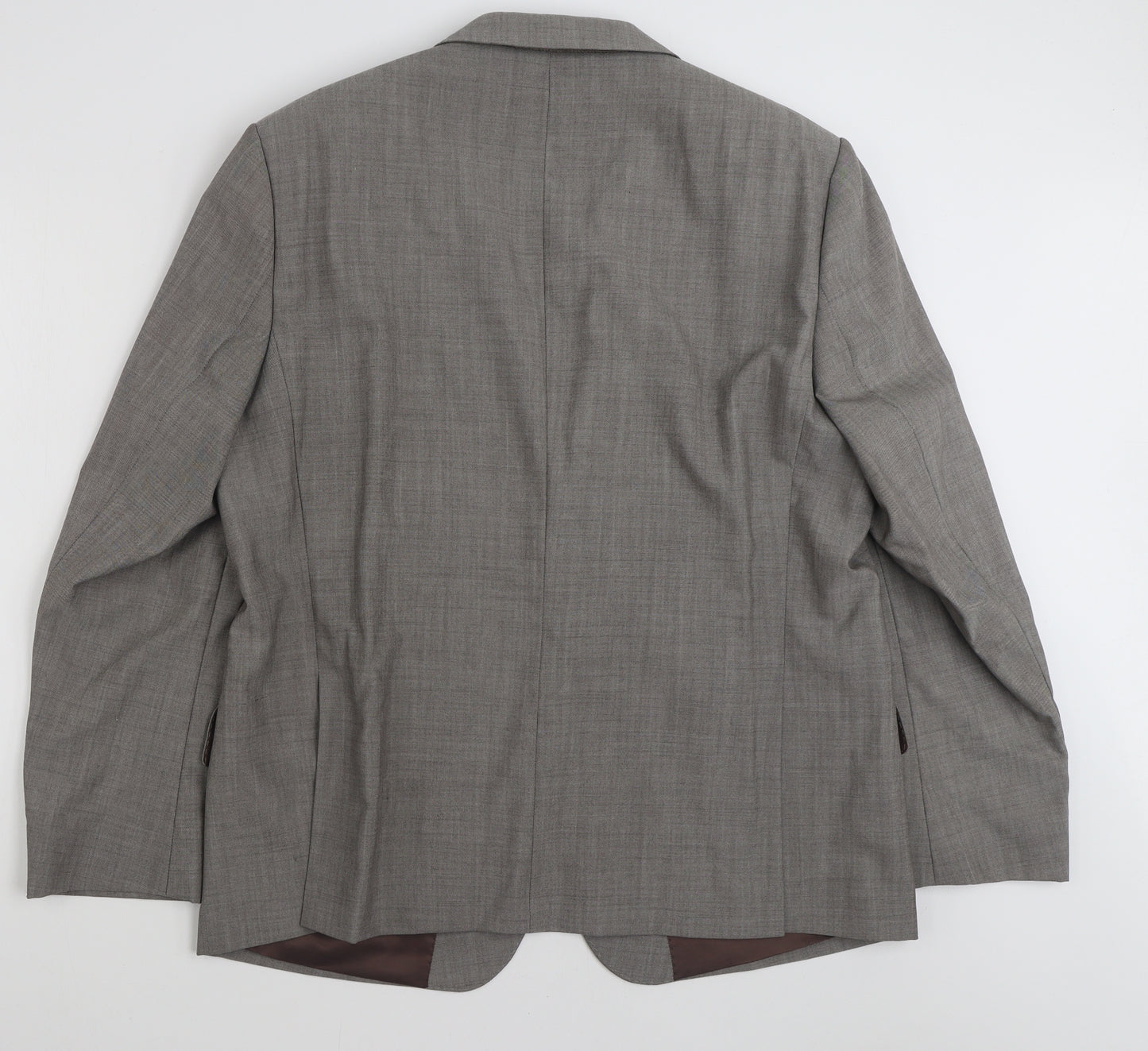 Marks and Spencer Mens Grey  Wool Jacket Suit Jacket Size 46