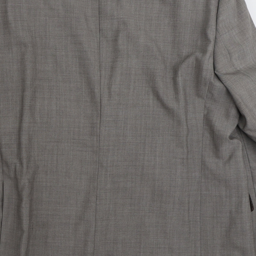 Marks and Spencer Mens Grey  Wool Jacket Suit Jacket Size 46