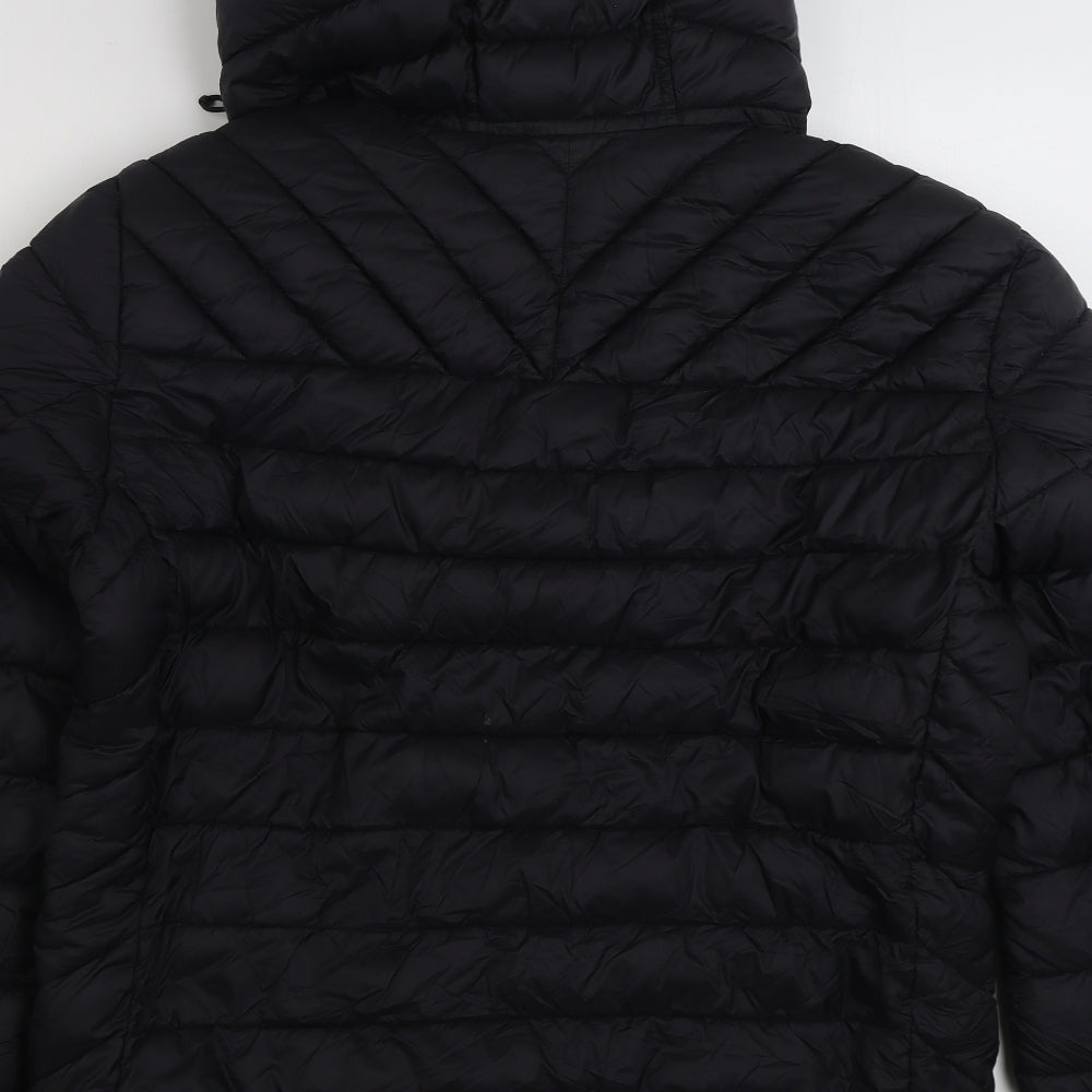 Napapijri Mens Black   Quilted Jacket Size L  Zip