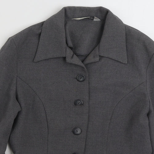 Paragon Womens Grey   Jacket Blazer Size 10  Button