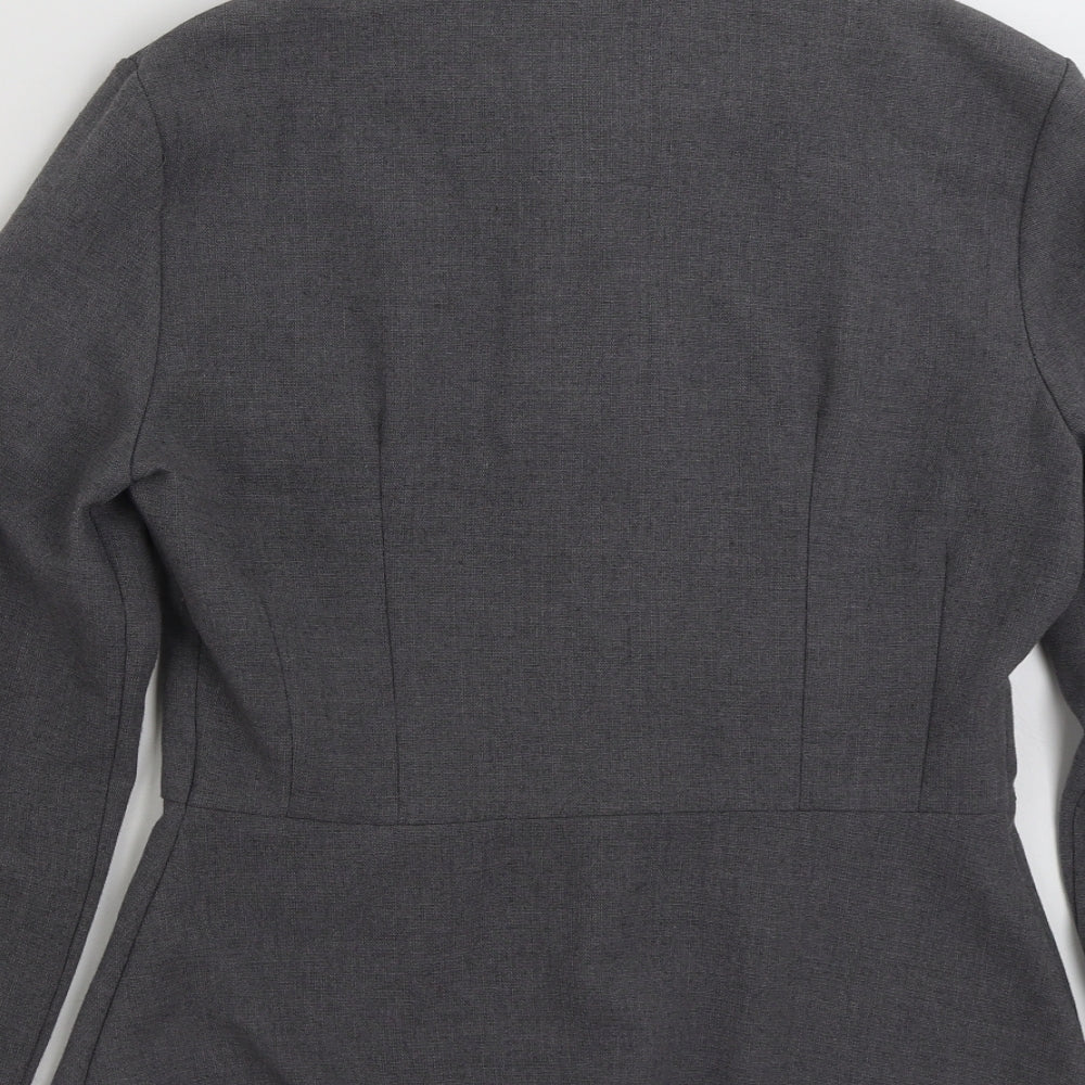 Paragon Womens Grey   Jacket Blazer Size 10  Button