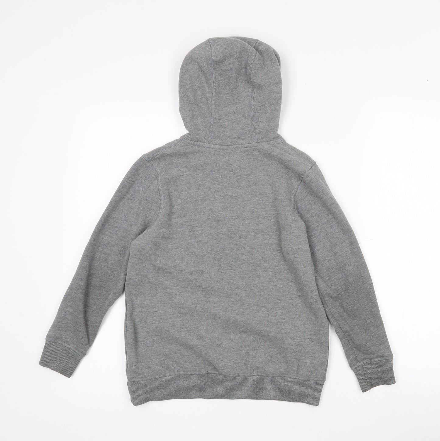 George Boys Grey  Cotton Pullover Hoodie Size 8-9 Years   - Logo print