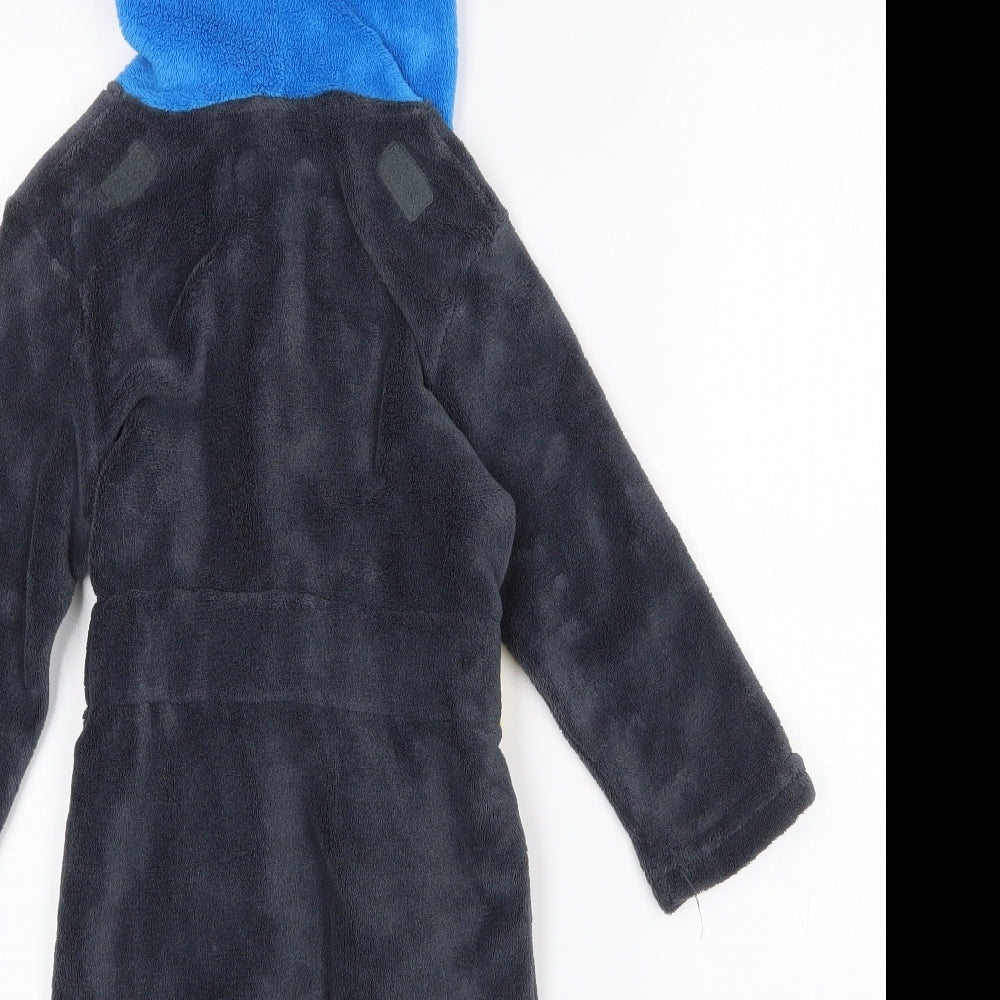 Sun City Boys Black Solid Polyester  Gown Size 2-3 Years  Tie - Batman