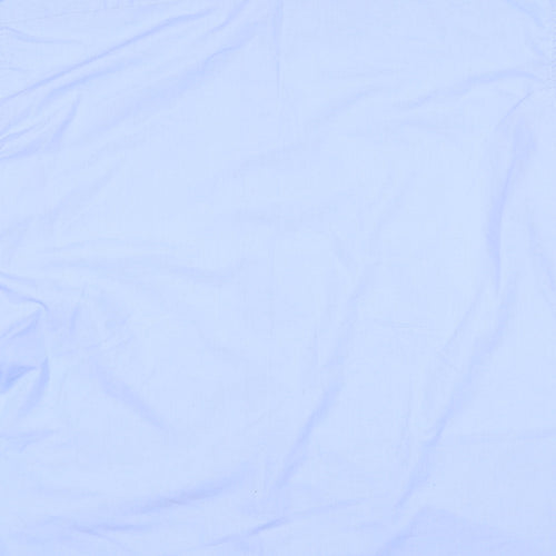 Taylor and Wright Mens Blue  Polyester  Dress Shirt Size 17.5 Collared Button