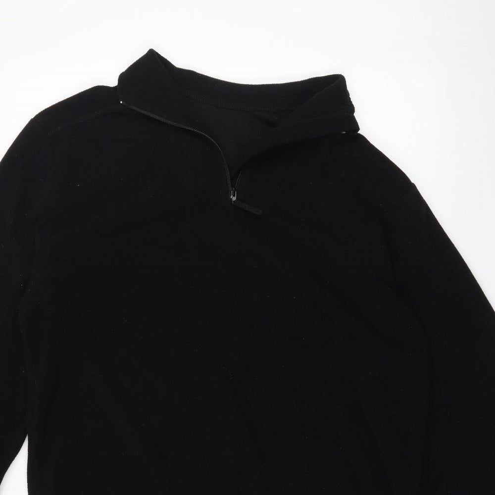 Combat Womens Black  Polyester Pullover Sweatshirt Size M  Zip
