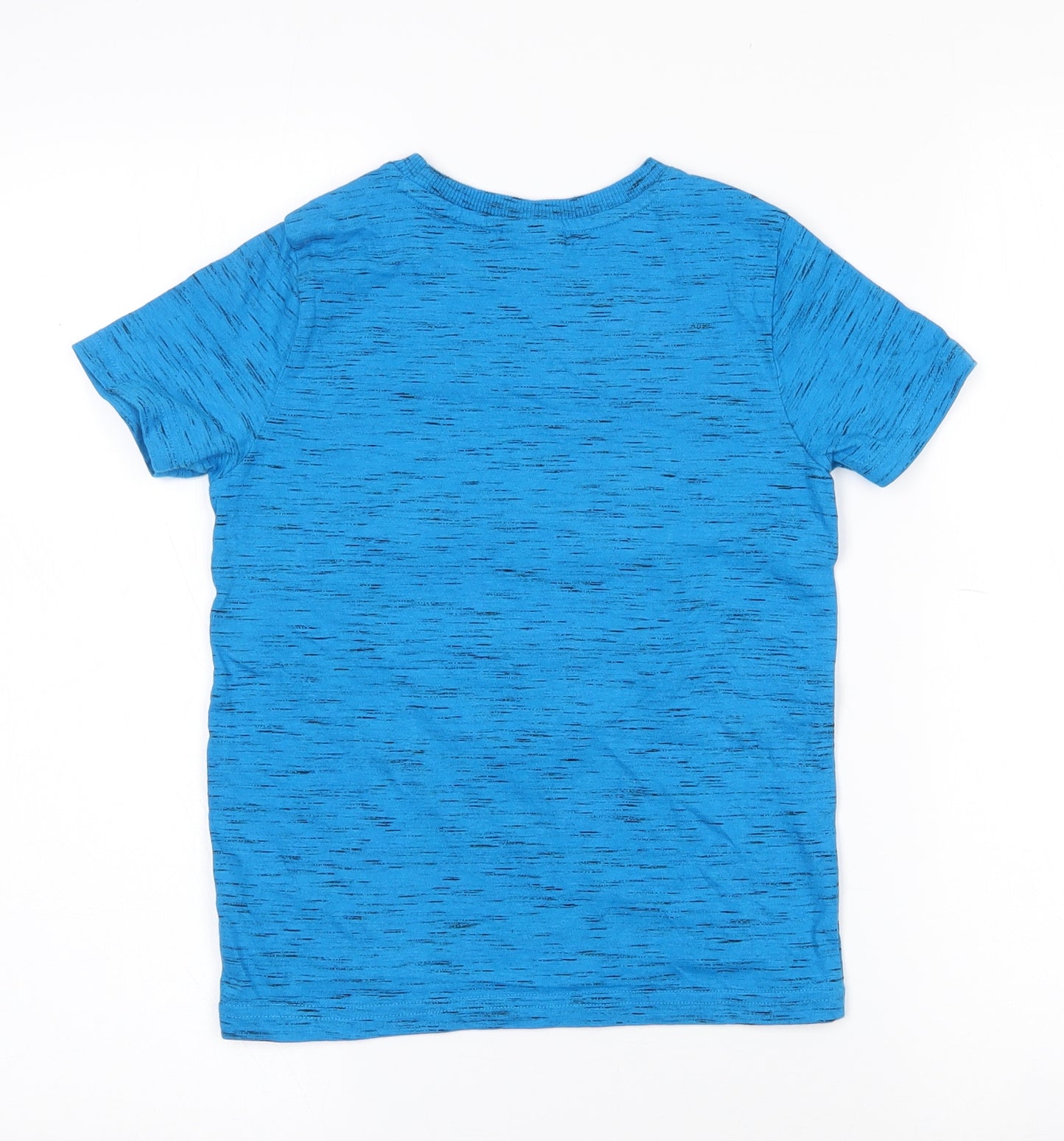 Batman Boys Blue  Cotton Pullover T-Shirt Size 6-7 Years Crew Neck  - Batman