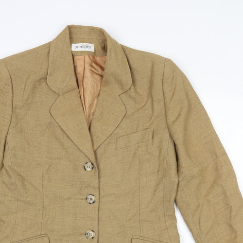 Principles Mens Brown  Viscose Jacket Blazer