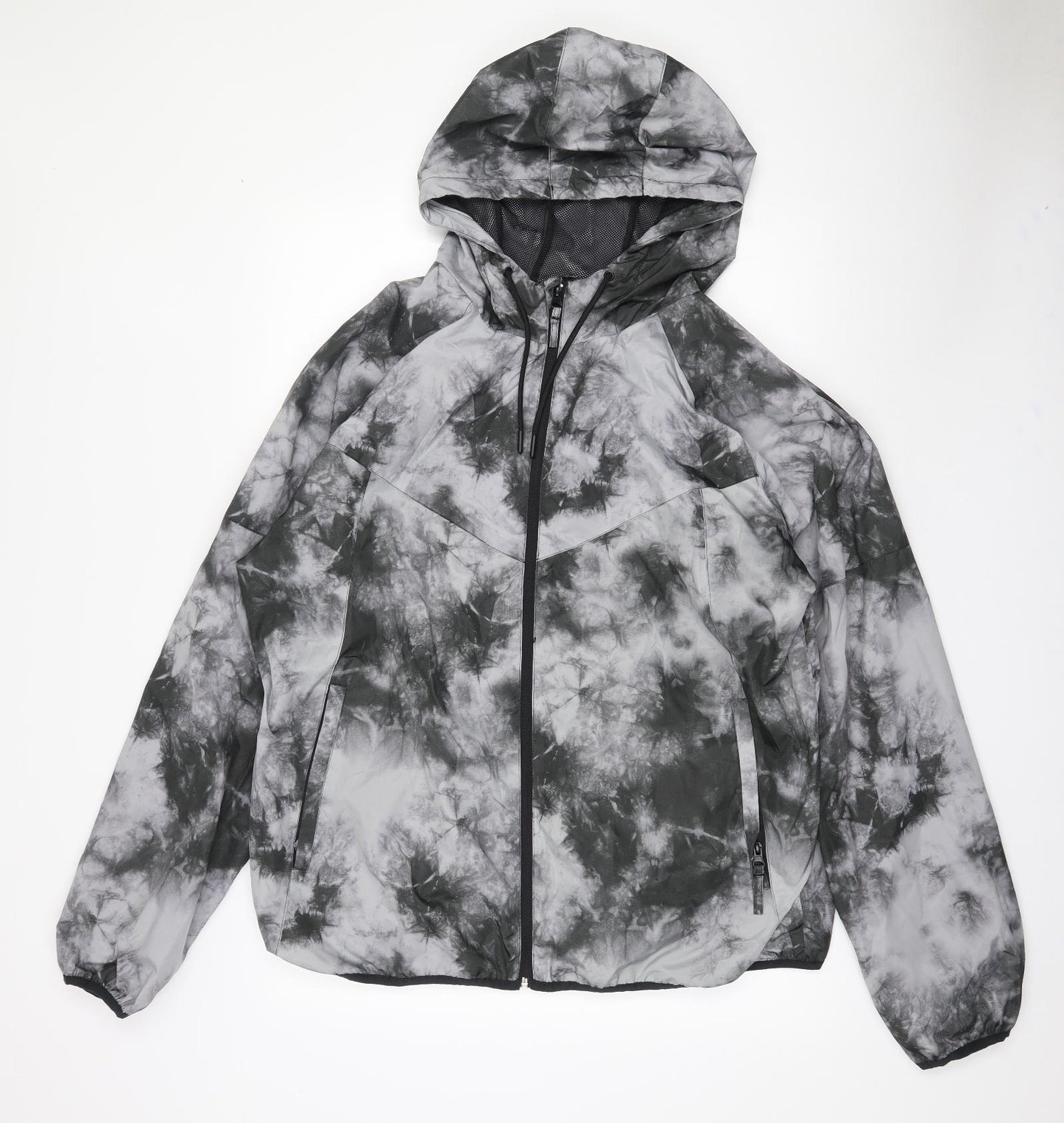 Primark Womens Grey Camouflage  Windbreaker Jacket Size 2XL  Zip