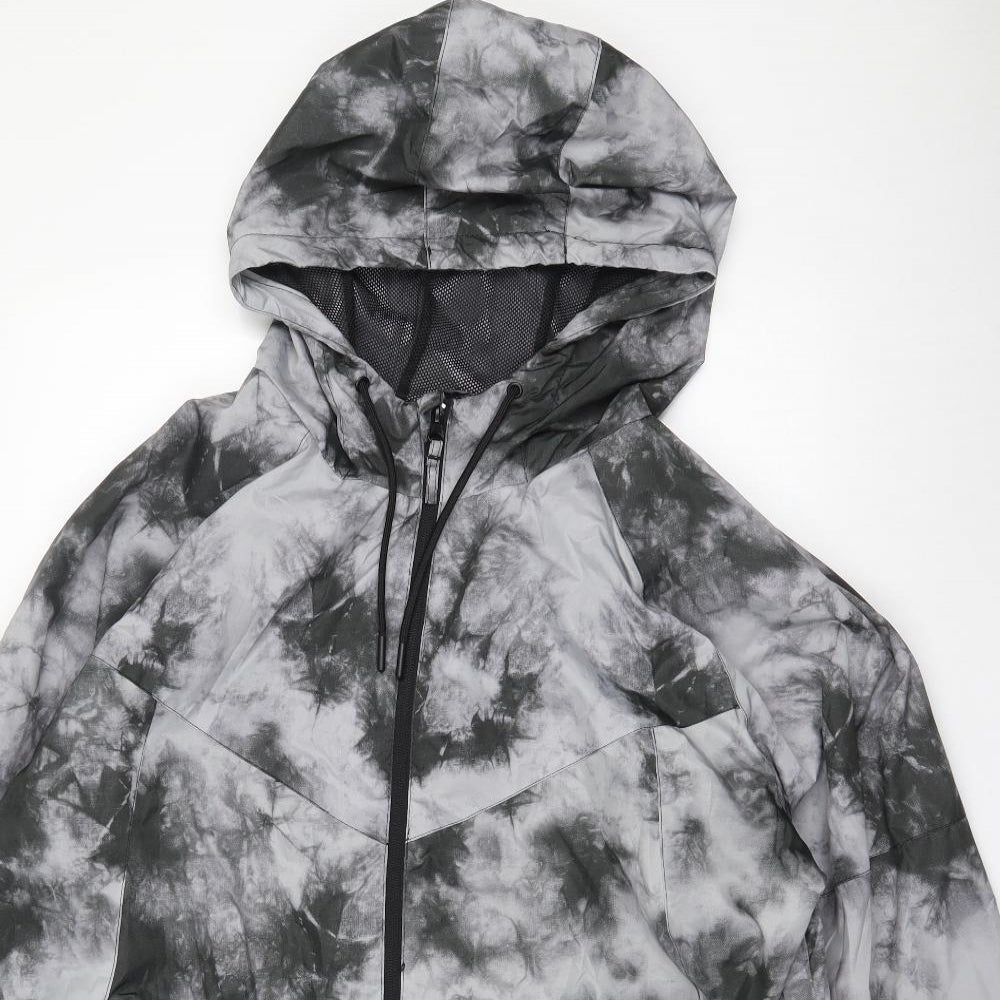 Primark Womens Grey Camouflage  Windbreaker Jacket Size 2XL  Zip