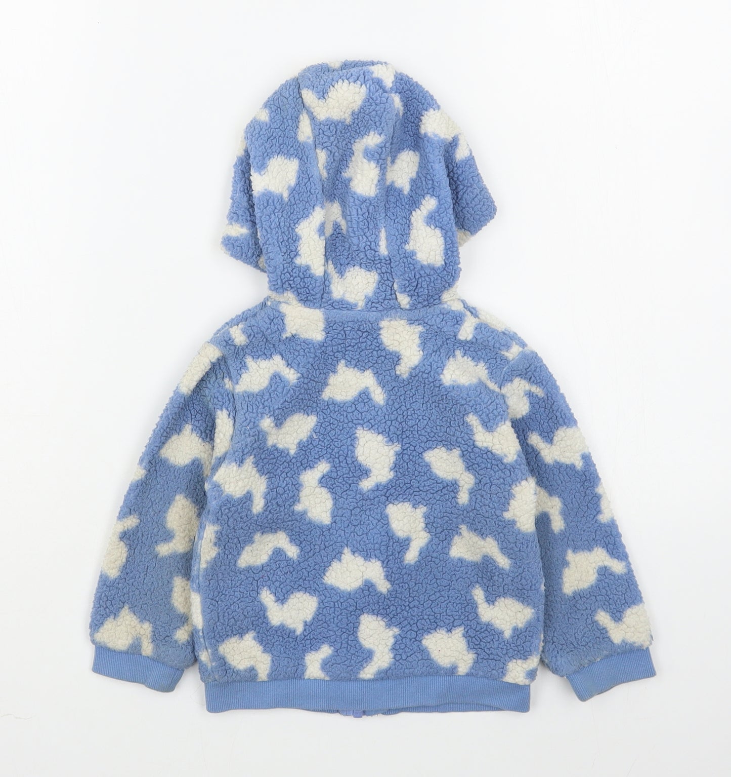 M&Co Baby Blue Geometric  Jacket  Size 12-18 Months   Zip