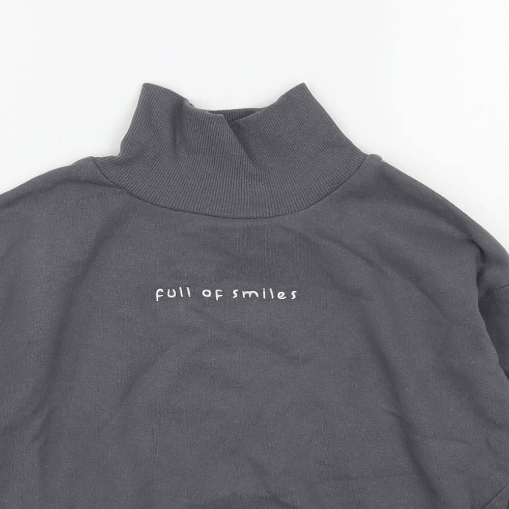 George Girls Grey  Polyester Pullover Sweatshirt Size 3-4 Years  Pullover