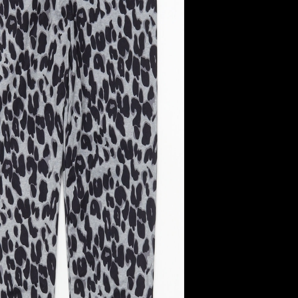 SheIn Girls Grey Animal Print Cotton Jogger Trousers Size 11-12 Years  Regular