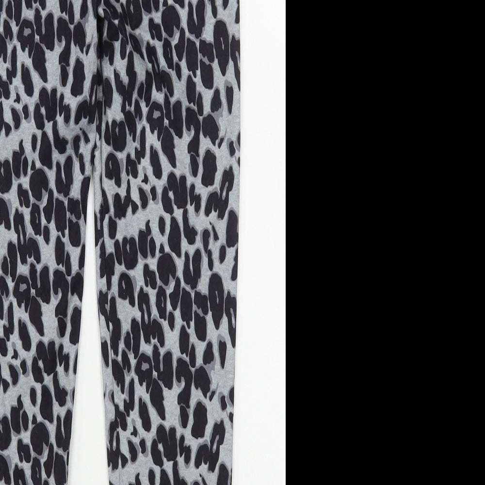 SheIn Girls Grey Animal Print Cotton Jogger Trousers Size 11-12 Years  Regular