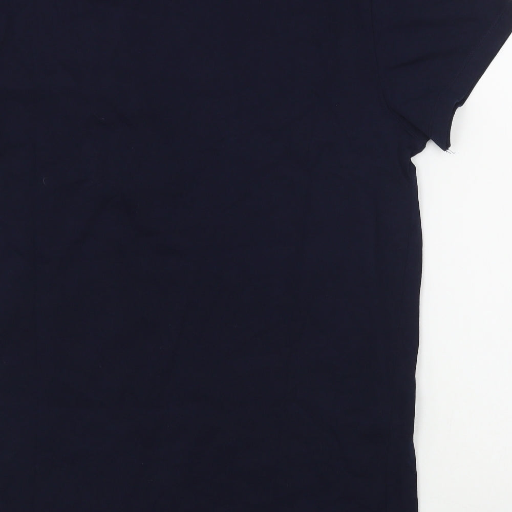 JACK & JONES Mens Blue  Cotton  T-Shirt Size M Round Neck