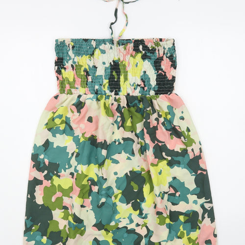 Primark Womens Multicoloured Camouflage Polyester A-Line  Size M  Halter Pullover