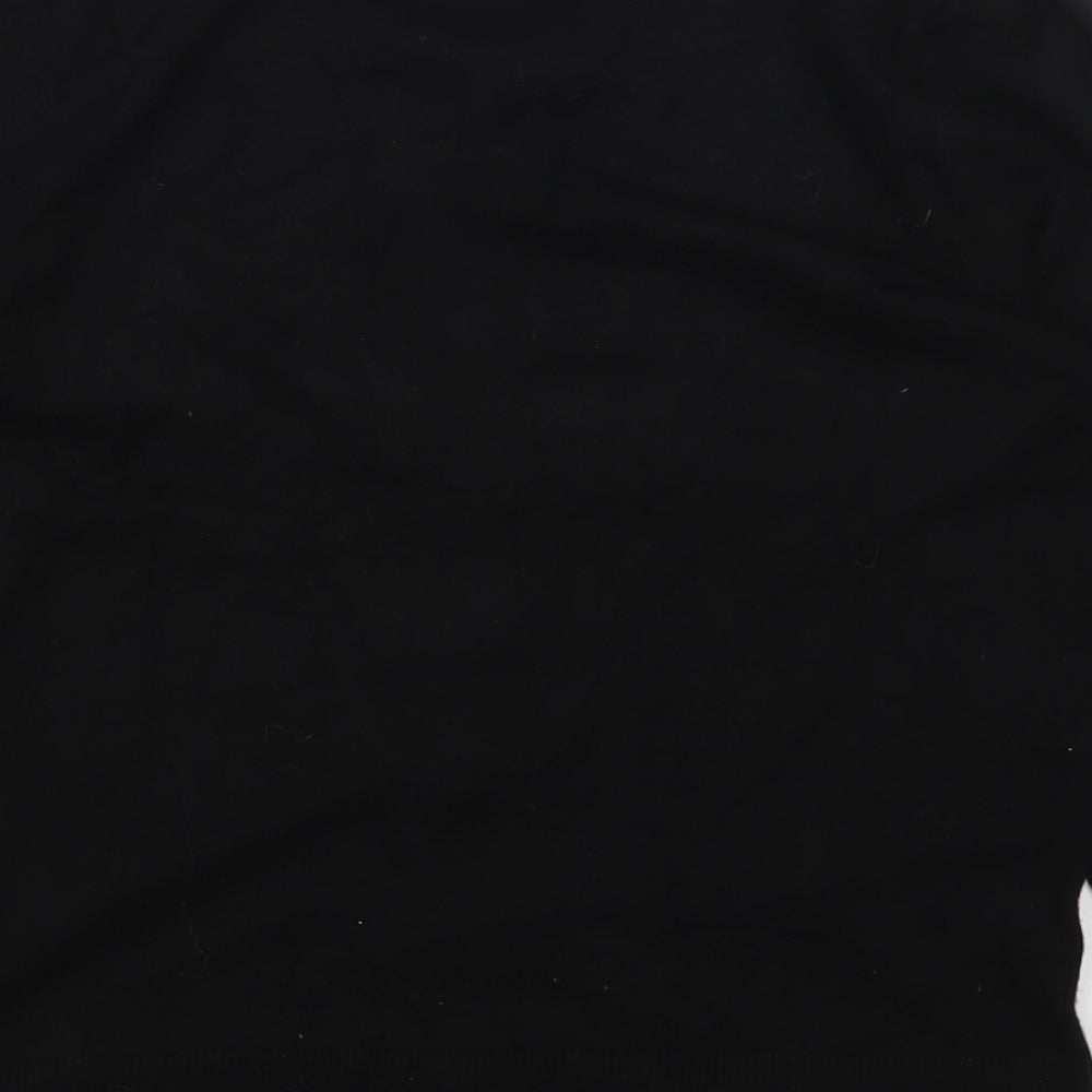 Dunnes Stores Womens Black V-Neck  Viscose Cardigan Jumper Size 8