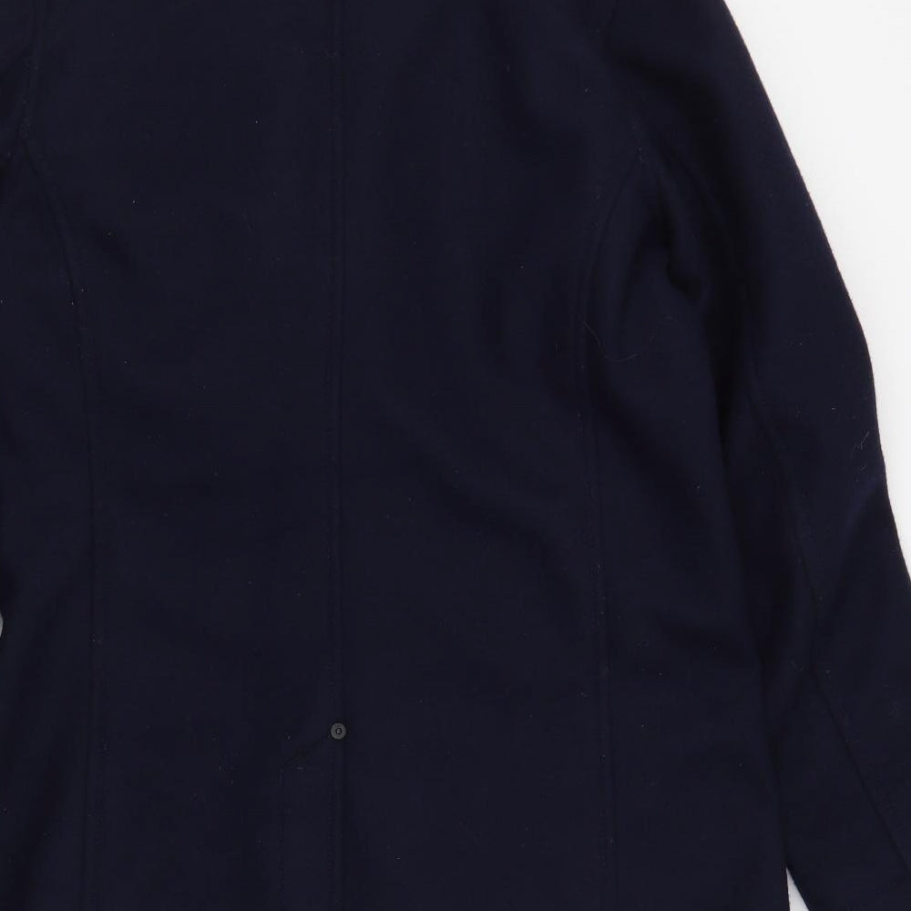 G-Star Mens Blue   Pea Coat Coat Size M  Zip