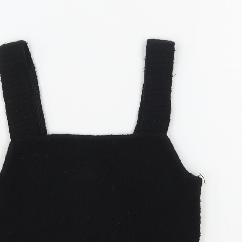 H&M Womens Black  Polyester Basic Tank Size XS Square Neck