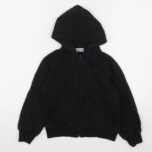 A2Z  Boys Black  Polyester Full Zip Hoodie Size 7-8 Years