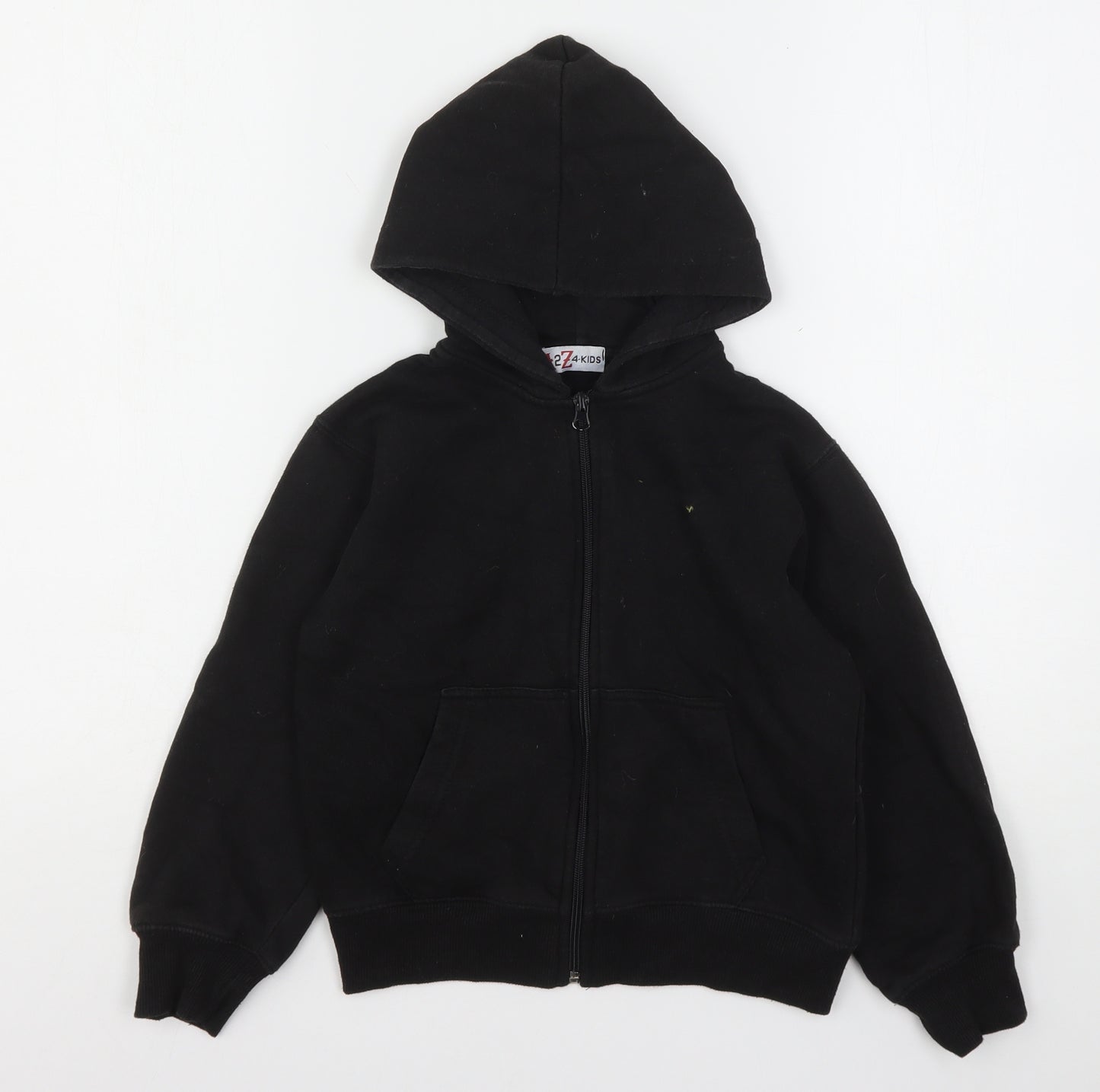 A2Z  Boys Black  Polyester Full Zip Hoodie Size 7-8 Years