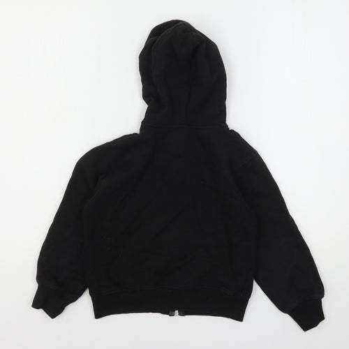 A2Z  Boys Black  Polyester Full Zip Hoodie Size 7-8 Years