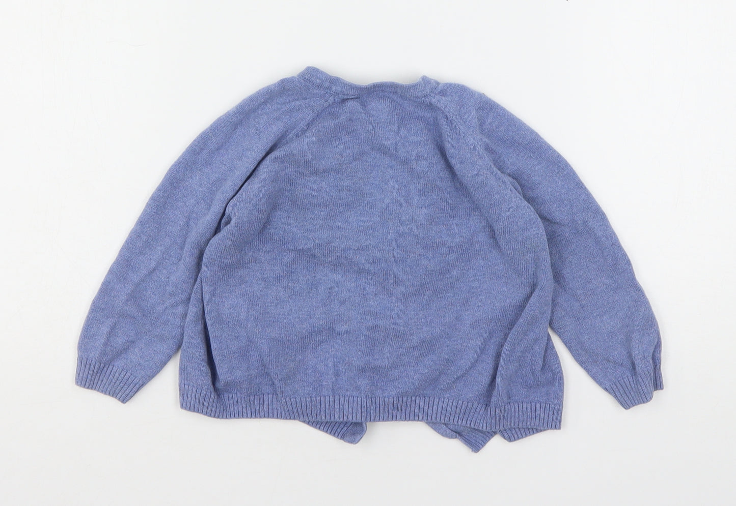 TU Boys Blue  Cotton Cardigan Jumper Size 6-9 Months