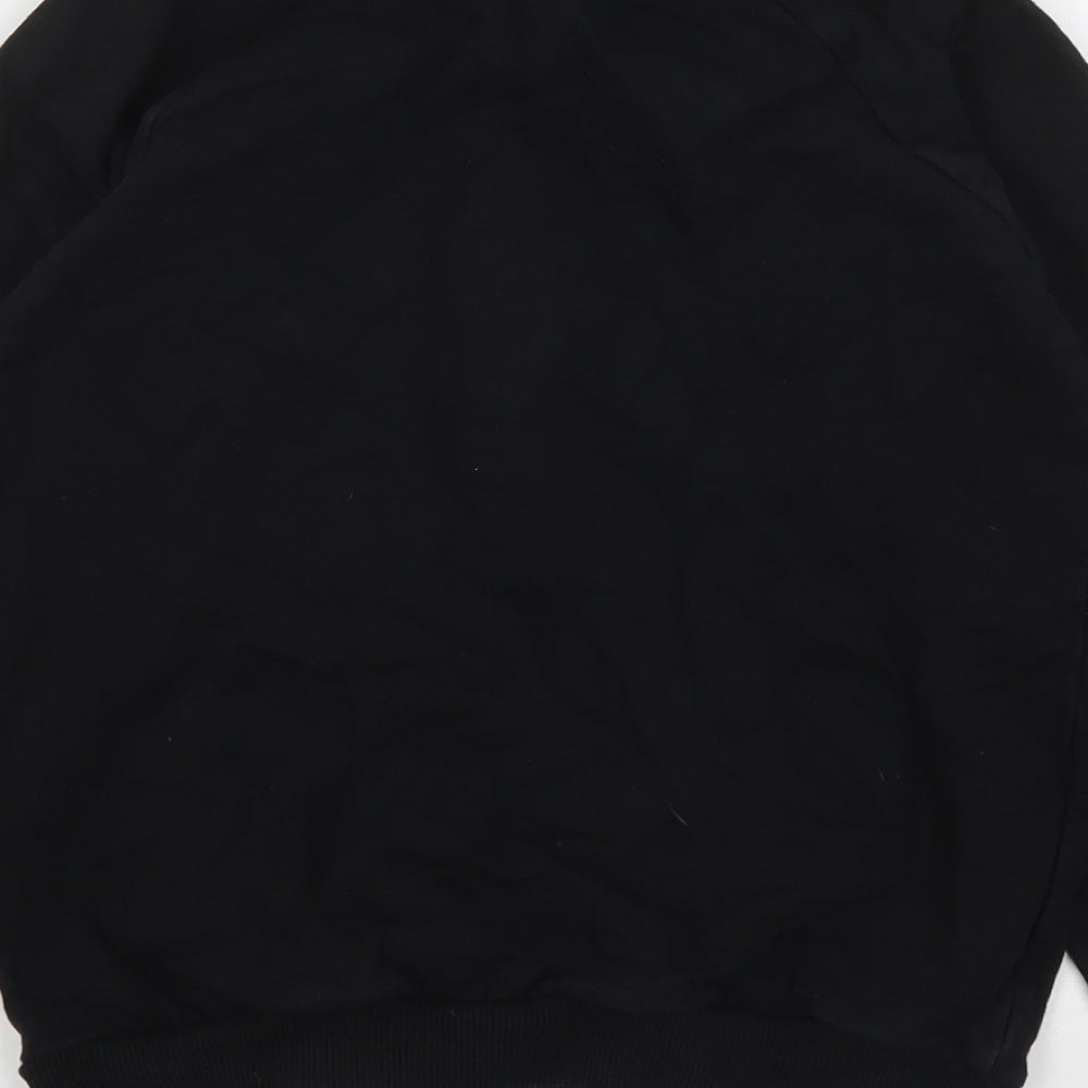 George Girls Black  Cotton Pullover Sweatshirt Size 9-10 Years   - Minnie Mouse