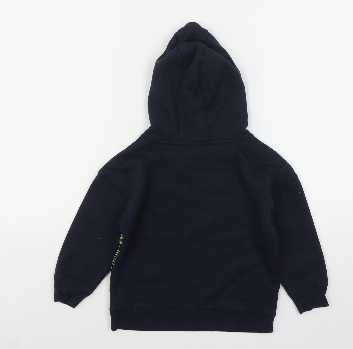 Primark Boys Blue  Cotton Pullover Hoodie Size 3-4 Years   - Dinosaur