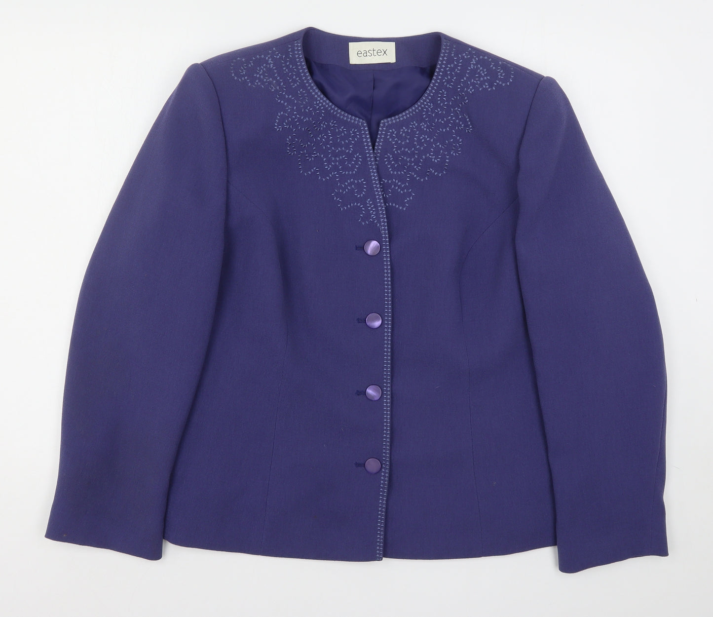 Eastex Womens Purple   Jacket Blazer Size 18  Button