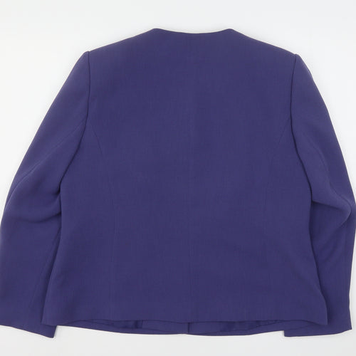 Eastex Womens Purple   Jacket Blazer Size 18  Button