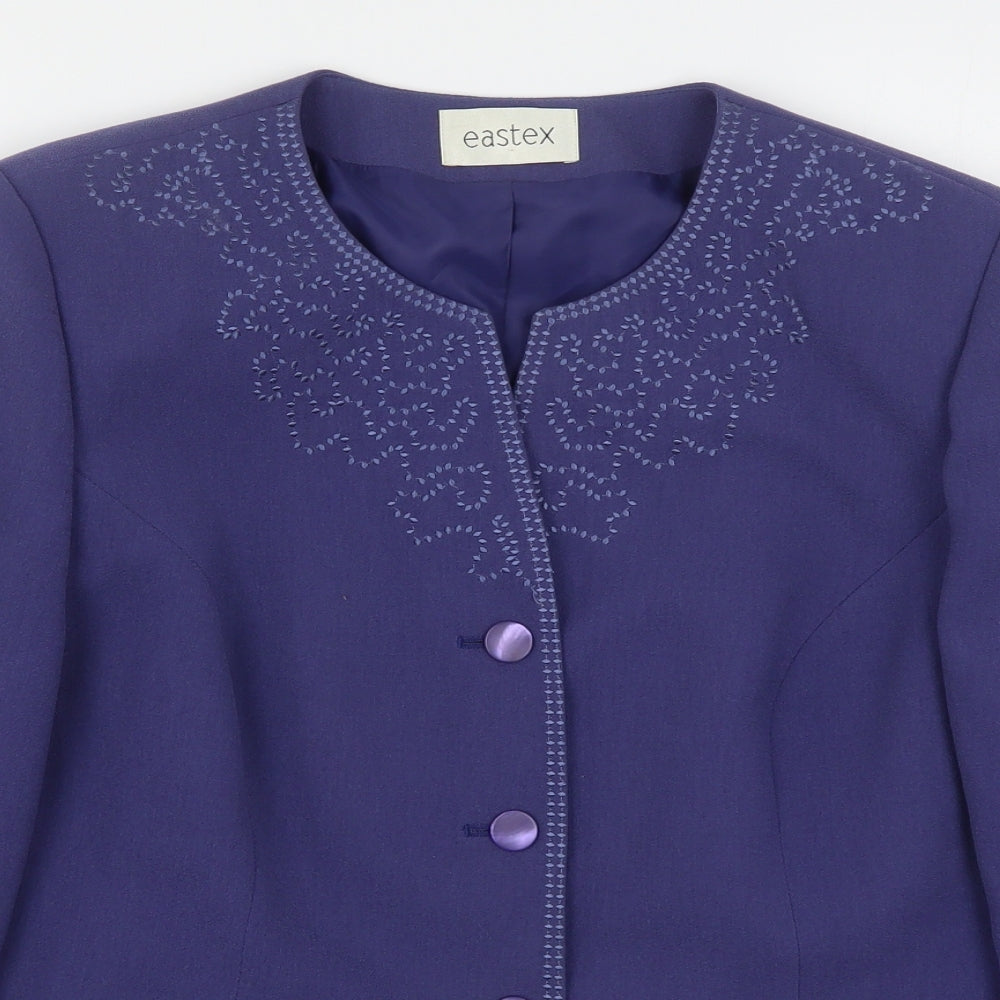 Eastex Womens Purple   Jacket Blazer Size 18  Button