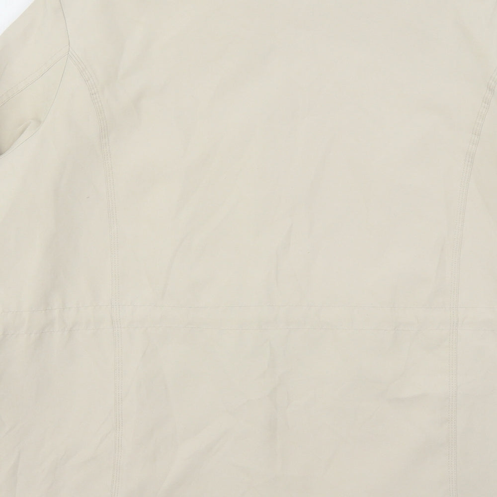 Debenhams Womens Beige   Overcoat Coat Size 18  Zip