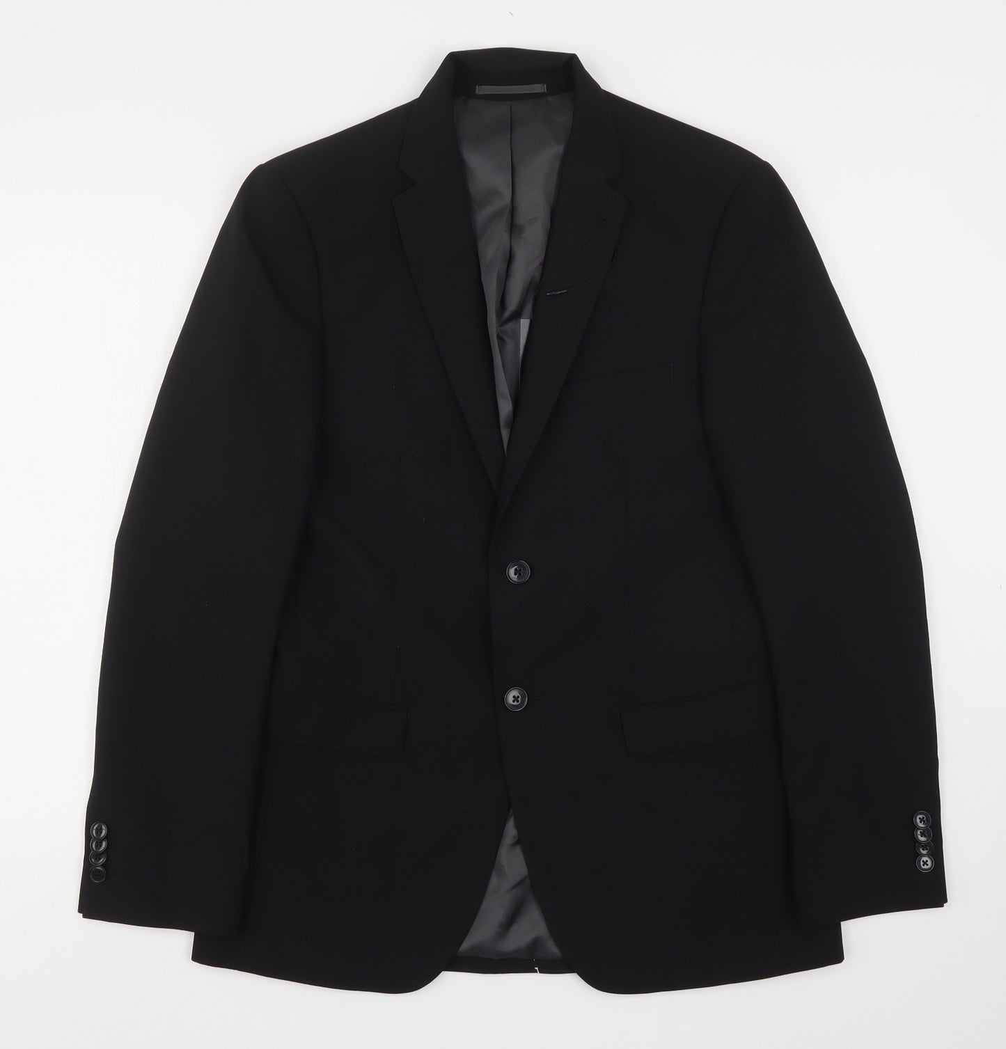 Taylor & Wright Mens Black  Polyester Jacket Suit Jacket
