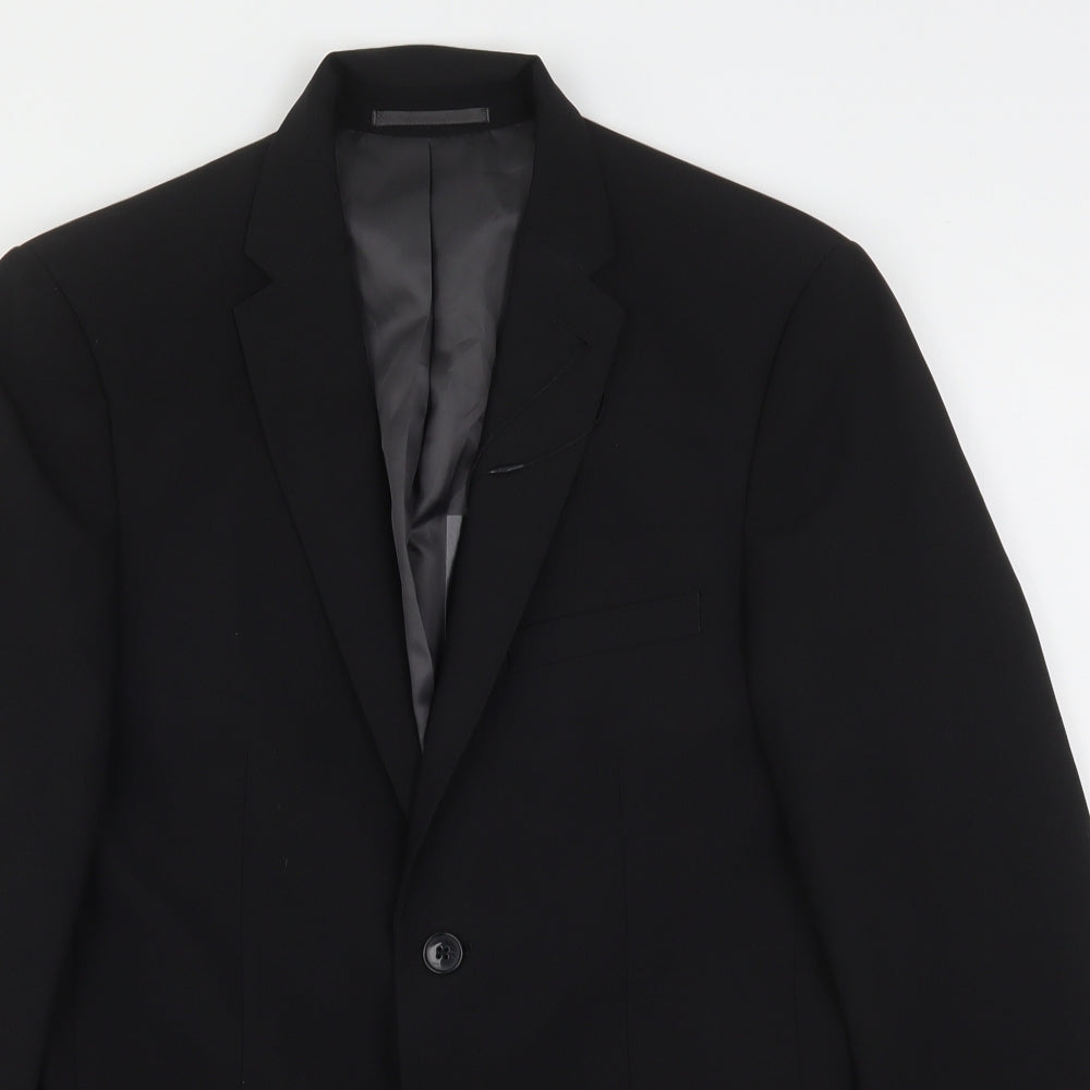 Taylor & Wright Mens Black  Polyester Jacket Suit Jacket