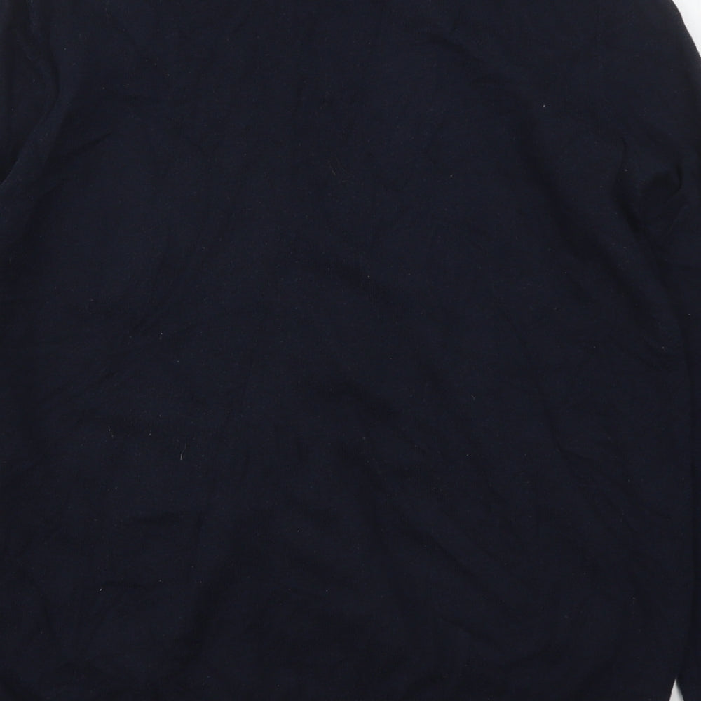 NEXT Womens Blue Round Neck  Cotton Cardigan Jumper Size 14