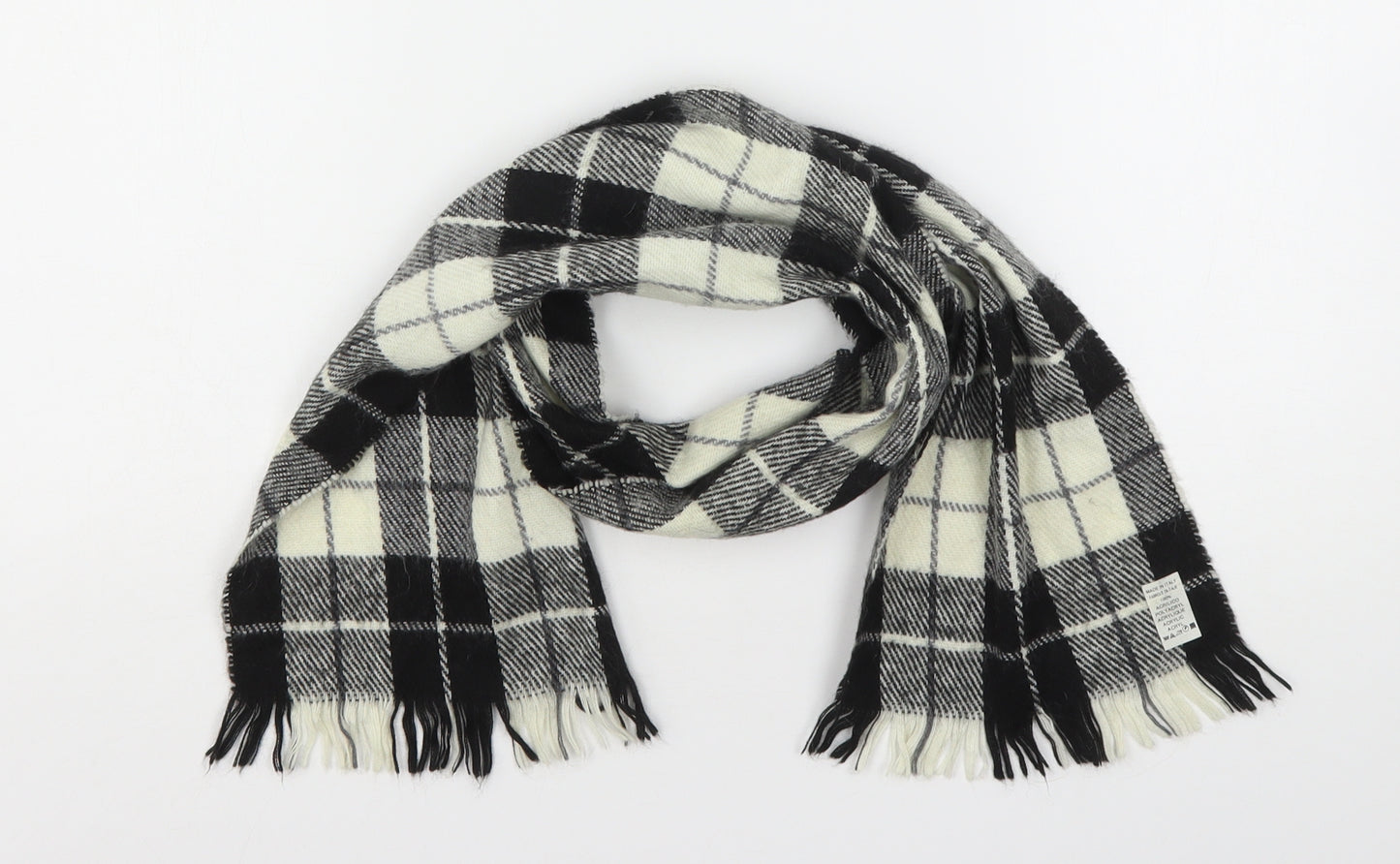 Preworn Womens Multicoloured Plaid Acrylic  Scarf