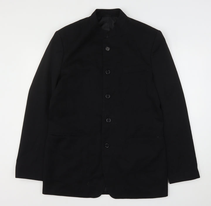 Taylor & Reece Mens Black Polyester Jacket Suit Jacket