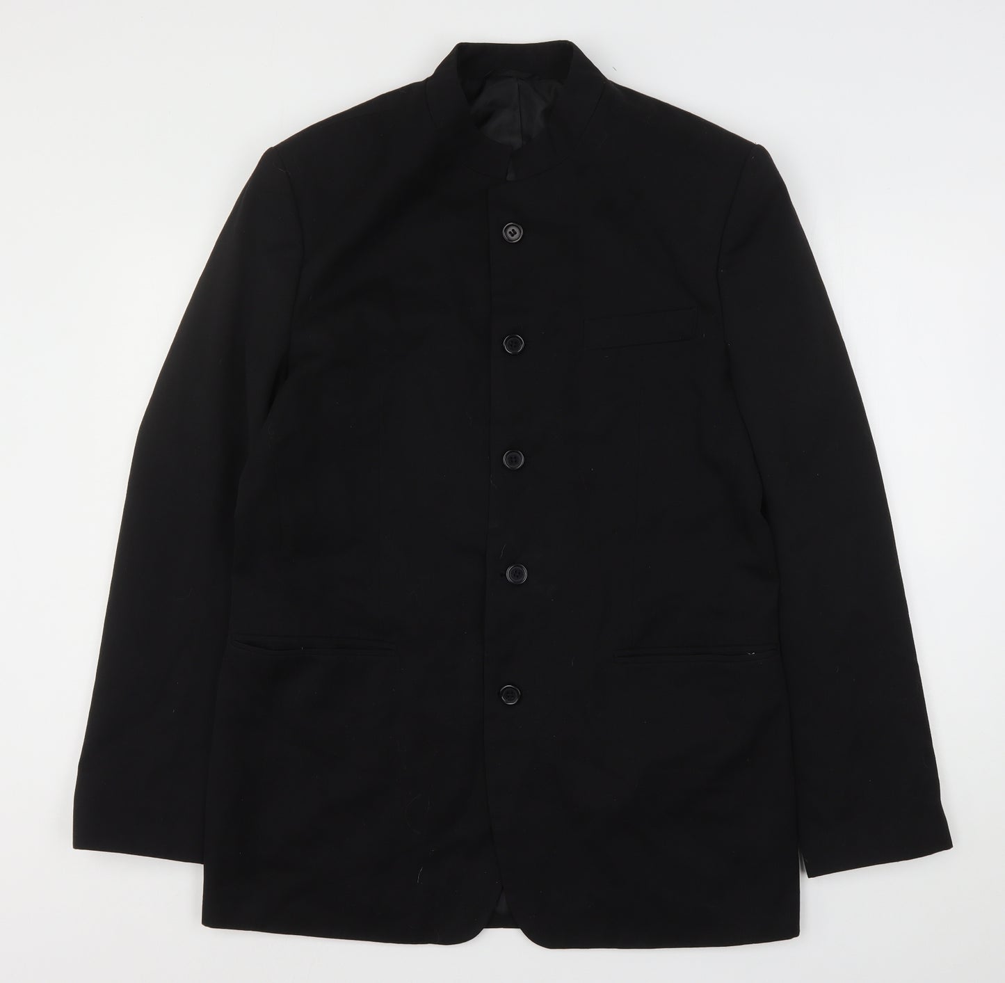 Taylor & Reece Mens Black  Polyester Jacket Suit Jacket