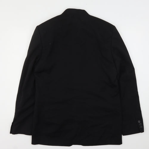 Taylor & Reece Mens Black  Polyester Jacket Suit Jacket