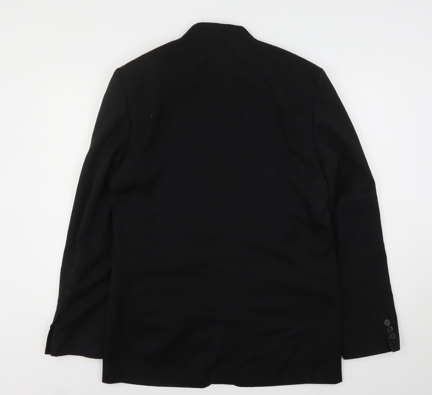 Taylor & Reece Mens Black  Polyester Jacket Suit Jacket