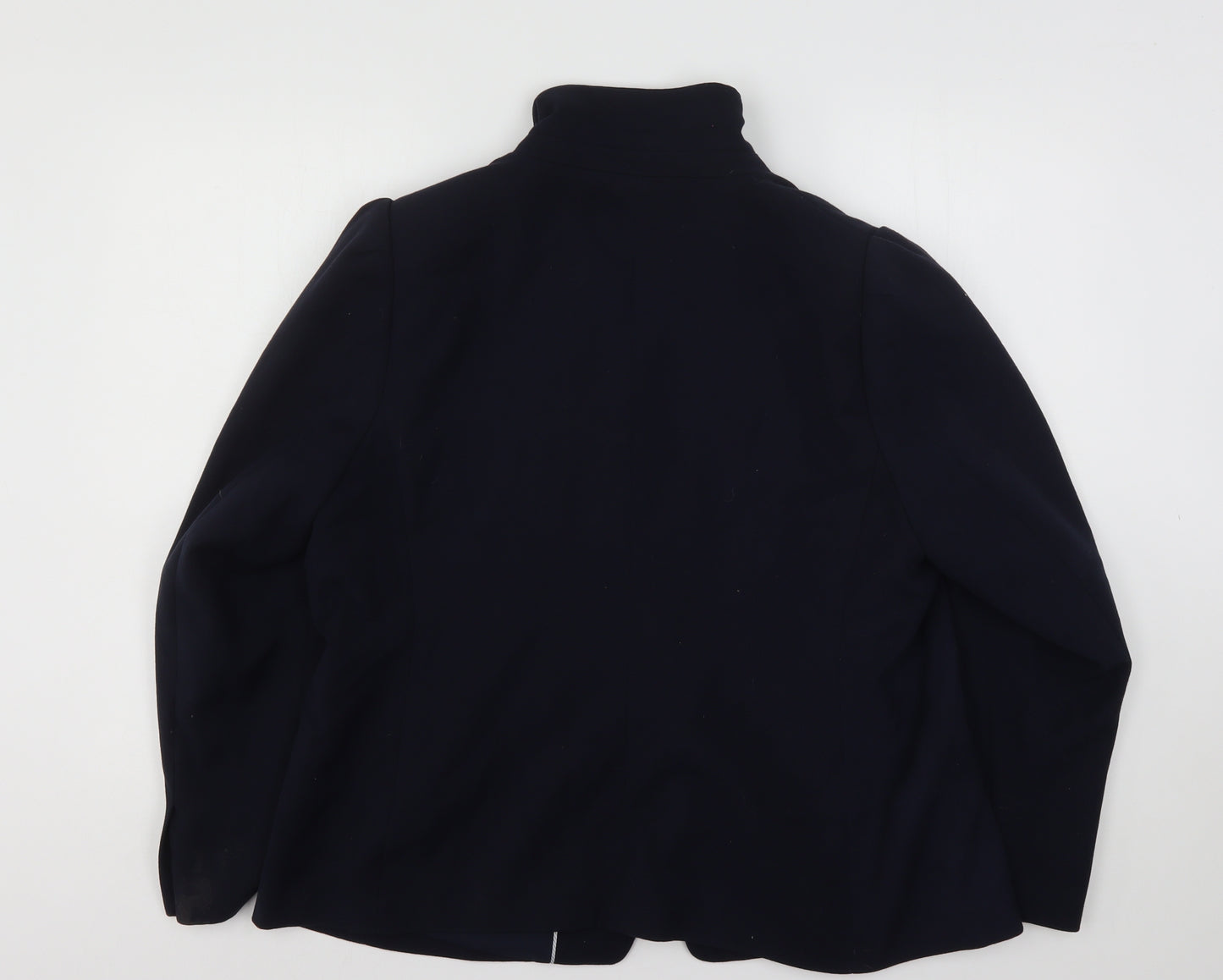 Marks and Spencer Womens Blue  Polyester Jacket Suit Jacket Size 20