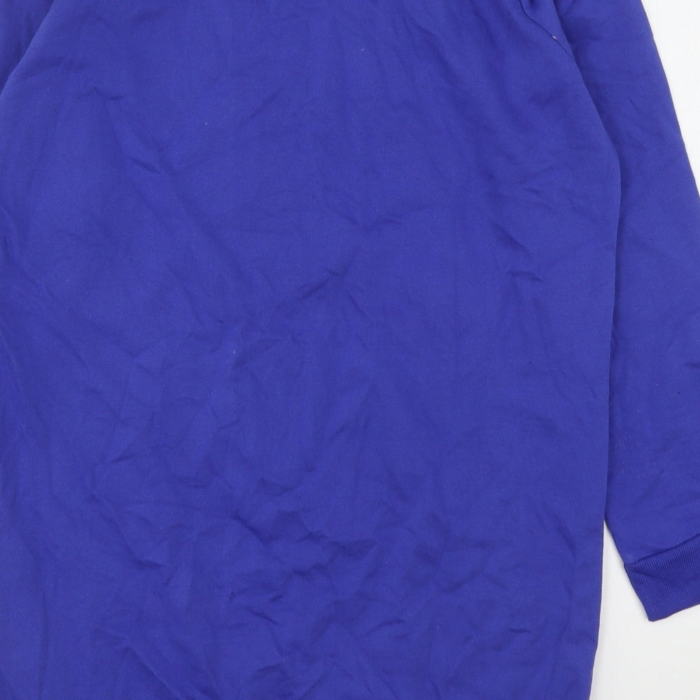 Pep&Co Womens Blue  Cotton Pullover Sweatshirt Size 12