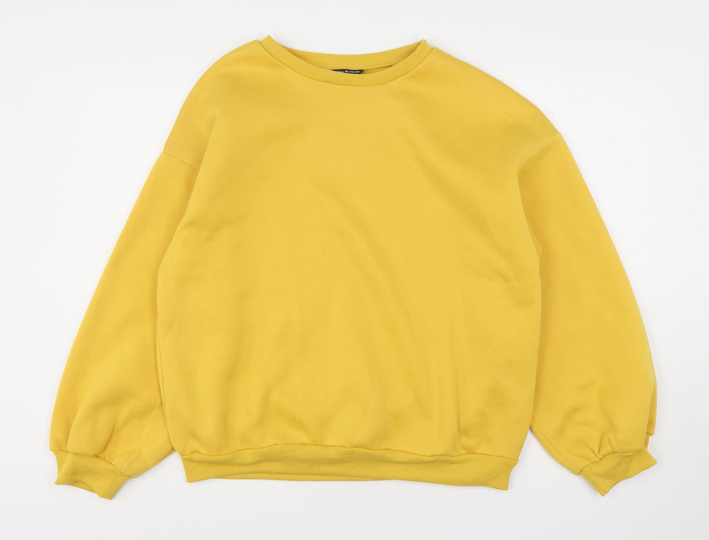 Shein  Womens Yellow  Polyester Pullover Sweatshirt Size L