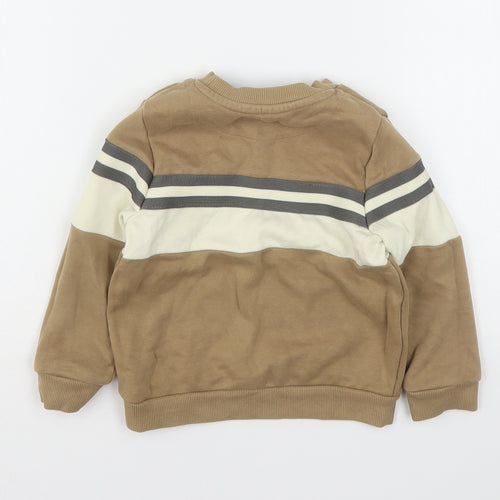 Nutmeg Boys Brown  Cotton Pullover Sweatshirt Size 2-3 Years