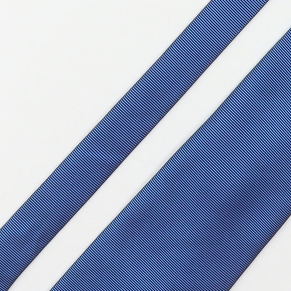 Burton  Mens Blue Striped Polyester Pointed Tie One Size