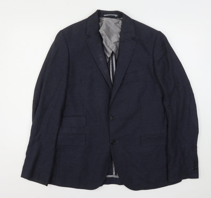 John Lewis  Mens Blue  Cotton Jacket Suit Jacket Size M